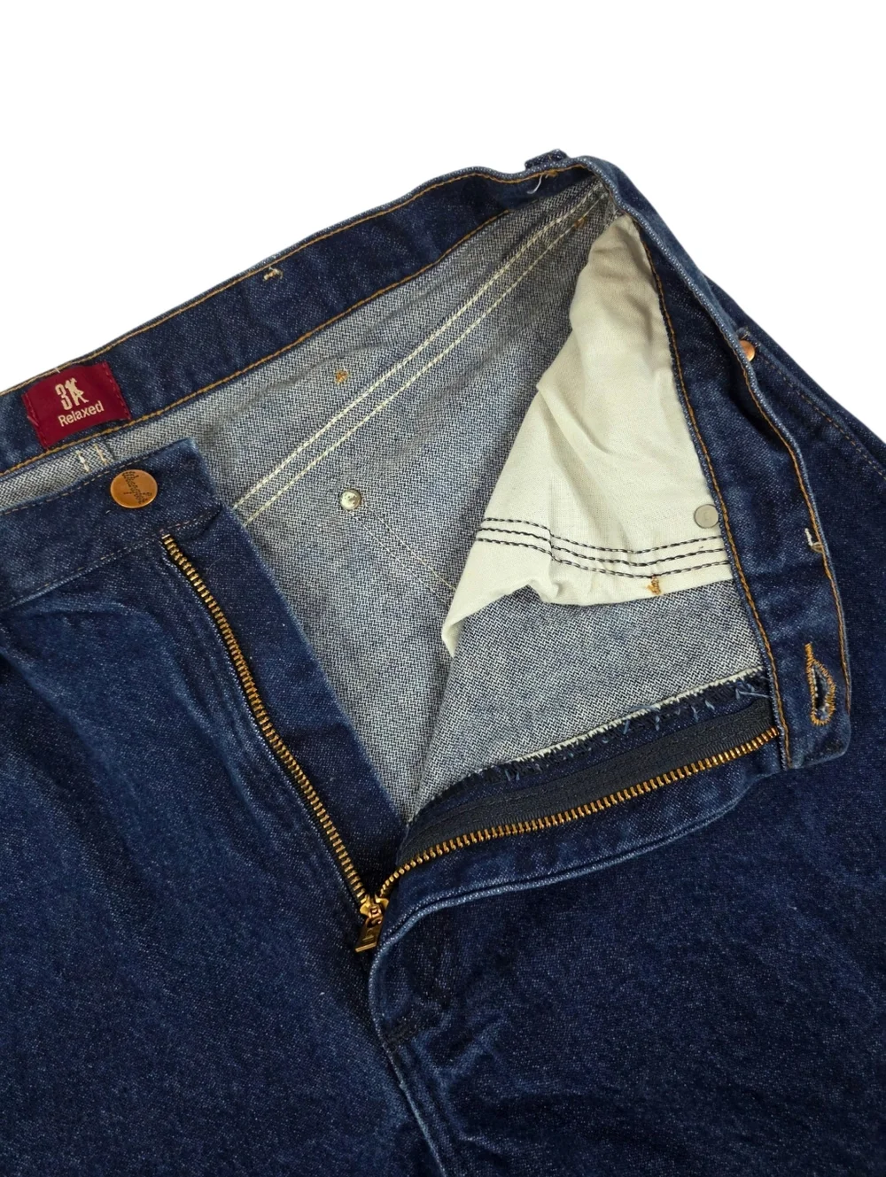 Wrangler 31MWZ Relaxed Fit Jeans Mens 36x34 Dark Wash Straight Denim Cowboy Cut